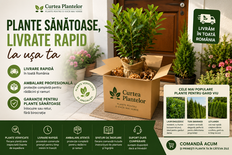 Livrare rapidă pentru plante vii – De ce să alegi Curtea Plantelor