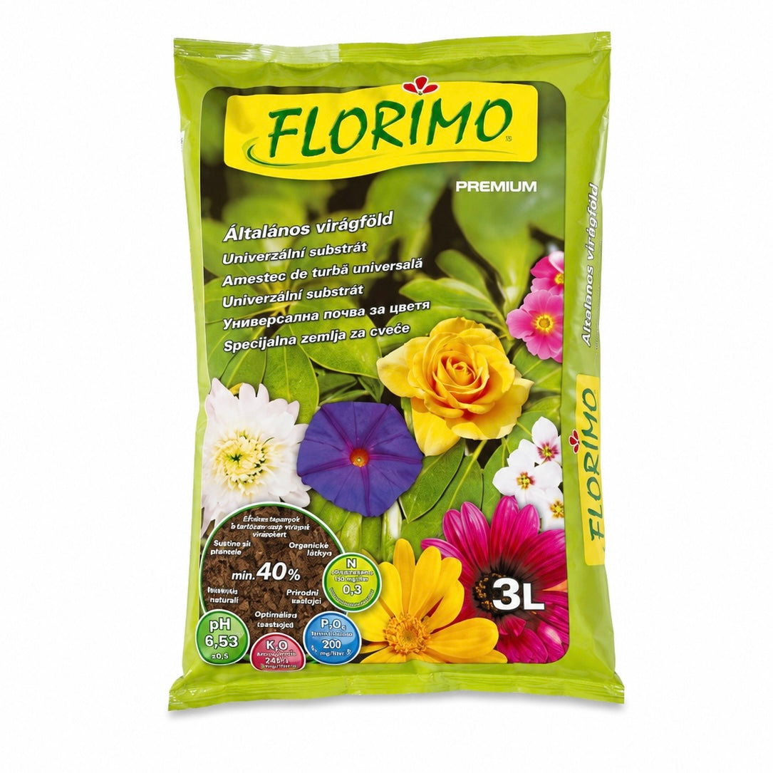 Substrat Universal FLORIMO Premium 3L – Pământ pentru Flori și Plante